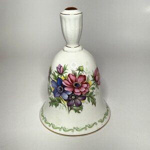 Queens Fine Bone China Rosina China Co. July Anemone Bell Collectible